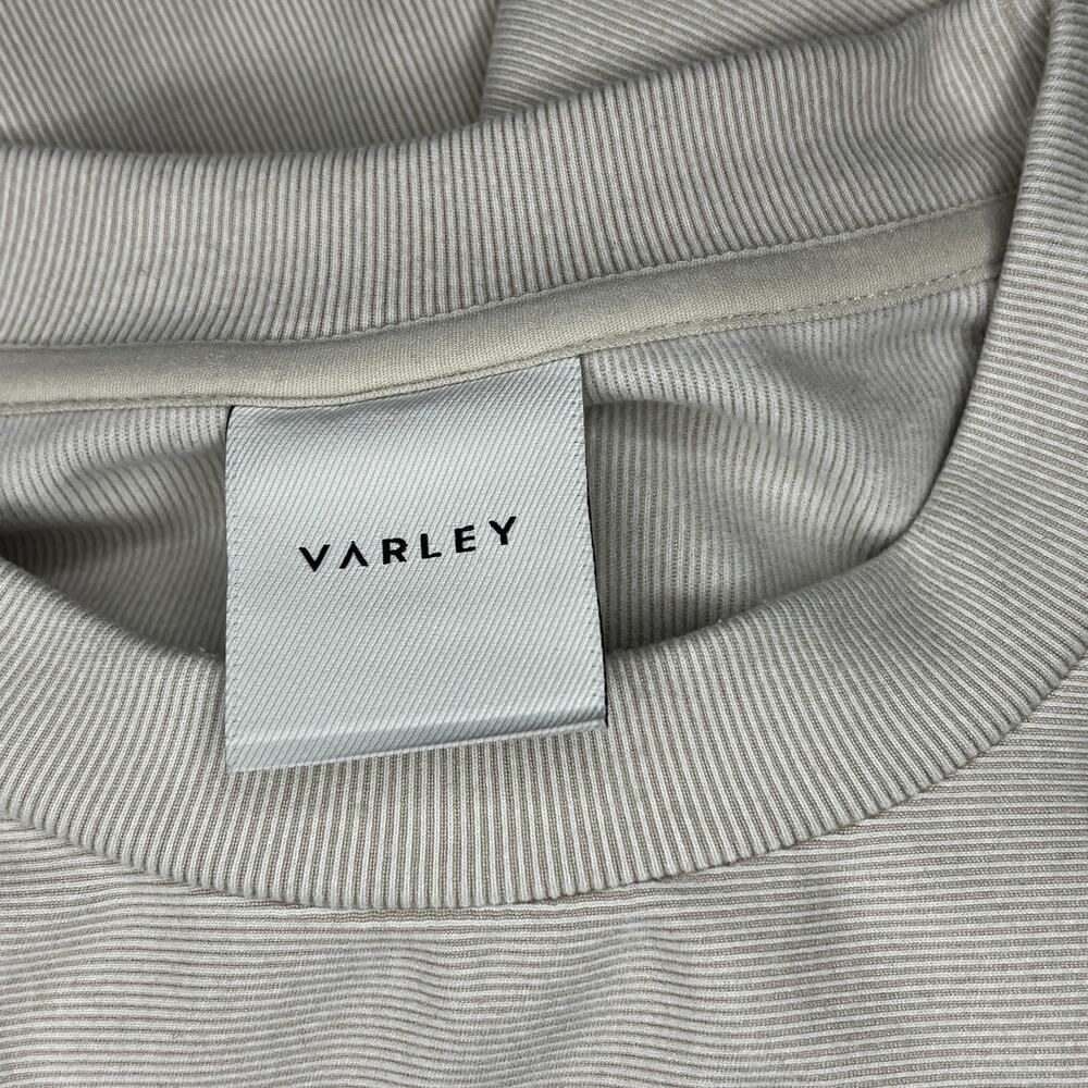 Varley Horton Side Zip Sweatshirt Light Tan Size Medium - Picture 10 of 14